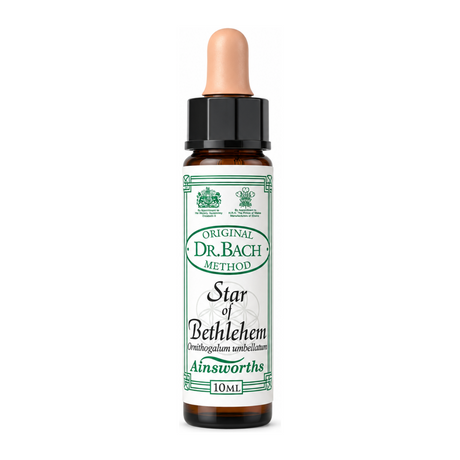 Dr Bach Star of Bethlehem Bach Flower Remedy by Ainsworths Natural Remedies — front view showing product label and branding, studio product photo on white background