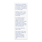 Helios Injury 30C by Helios Natural Remedies — cooking instructions side panel, studio product photo on white background