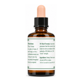 Dr Bach Vervain Bach Flower Remedy by Ainsworths Natural Remedies — back view showing ingredients and product details, studio product photo on white background