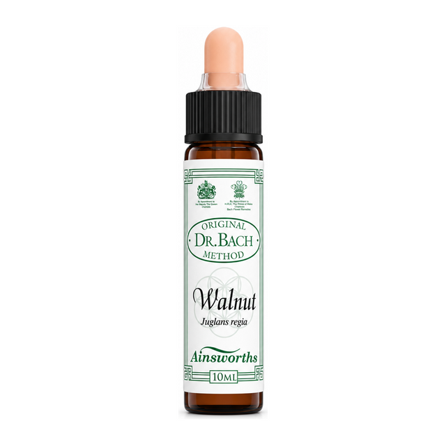Dr. Bach Walnut Bach Flower Remedy by Ainsworths Natural Remedies — front view showing product label and branding, studio product photo on white background
