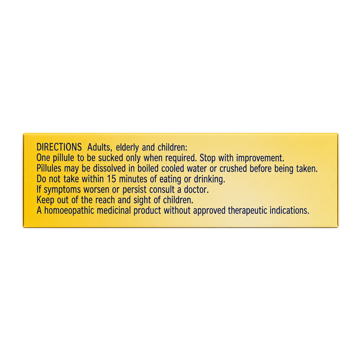 Helios ARSENICUM 30c by Helios Homoeopathy Natural Remedies — cooking instructions side panel, studio product photo on white background