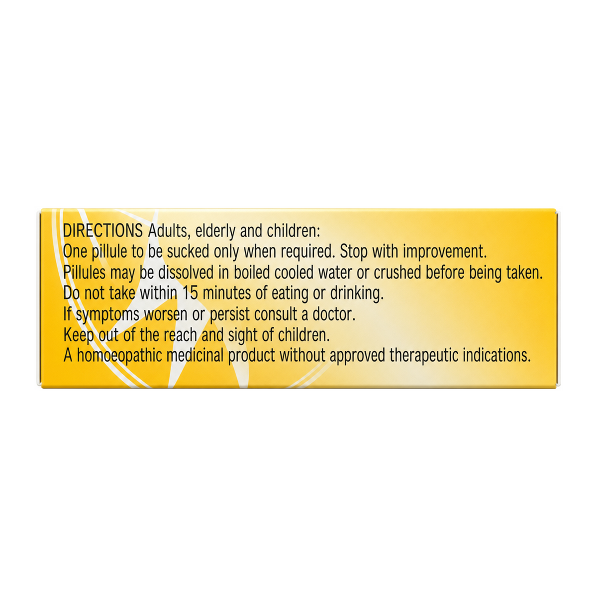 Helios CHINA 30c by Helios Homoeopathy Natural Remedies — cooking instructions side panel, studio product photo on white background