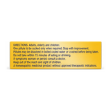 Helios GELSEMIUM 30c by Helios Homoeopathy Natural Remedies — cooking instructions side panel, studio product photo on white background
