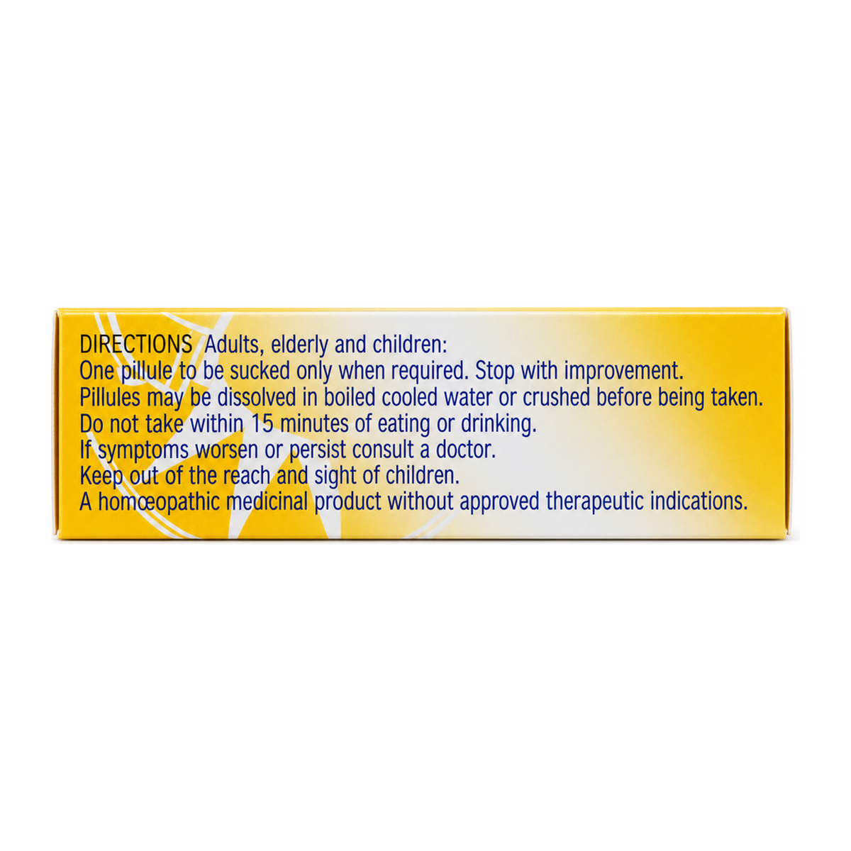 Helios NATRUM MAUR 30c by Helios Homoeopathy Natural Remedies — cooking instructions side panel, studio product photo on white background