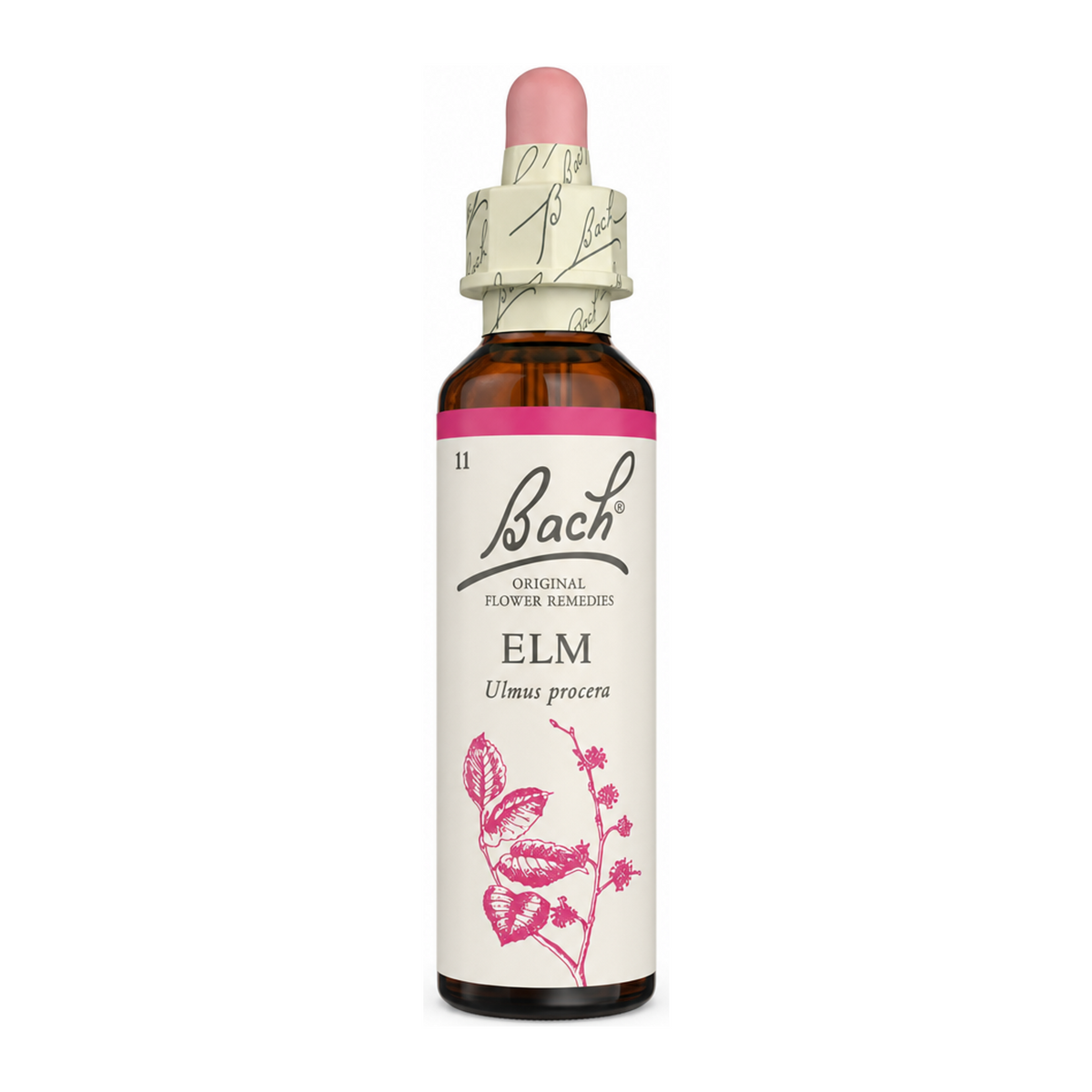 Bach Original Flower Remedies Elm by Bach Natural Remedies — front view showing product label and branding, studio product photo on white background