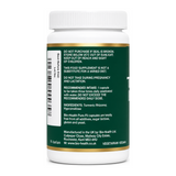 Bio Health Turmeric Rhizome Capsules by Bio-Health Natural Remedies — back view showing ingredients and product details, studio product photo on white background