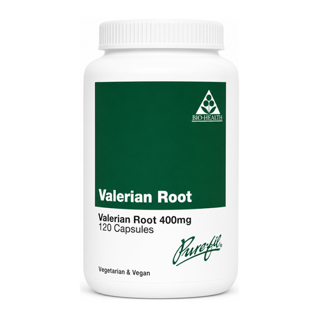 Bio Health Valerian Root by Bio-Health Vitamin & Mineral Supplements — front view showing product label and branding, studio product photo on white background