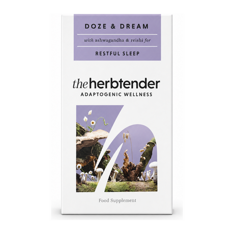 The Herbtender Doze & Dream - Sleep Mix by theherbtender Natural Remedies — front view showing product label and branding, studio product photo on white background