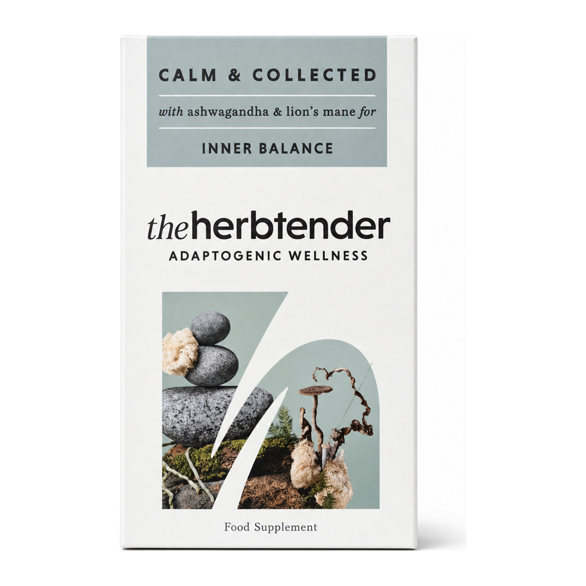 The Herbtender Calm & Collected - Inner Balance by The Herbtender Natural Remedies — front view showing product label and branding, studio product photo on white background