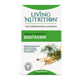 Living Nutrition Organic Fermented Shatavari by Living Nutrition Natural Remedies — front view showing product label and branding, studio product photo on white background