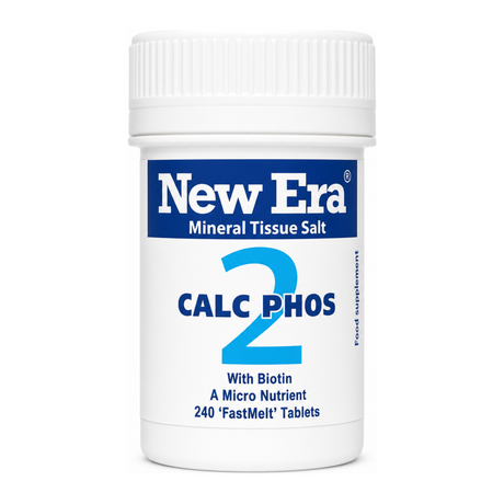 New Era No.2 Calc. Phos. 240 tabs by New Era Natural Remedies — front view showing product label and branding, studio product photo on white background