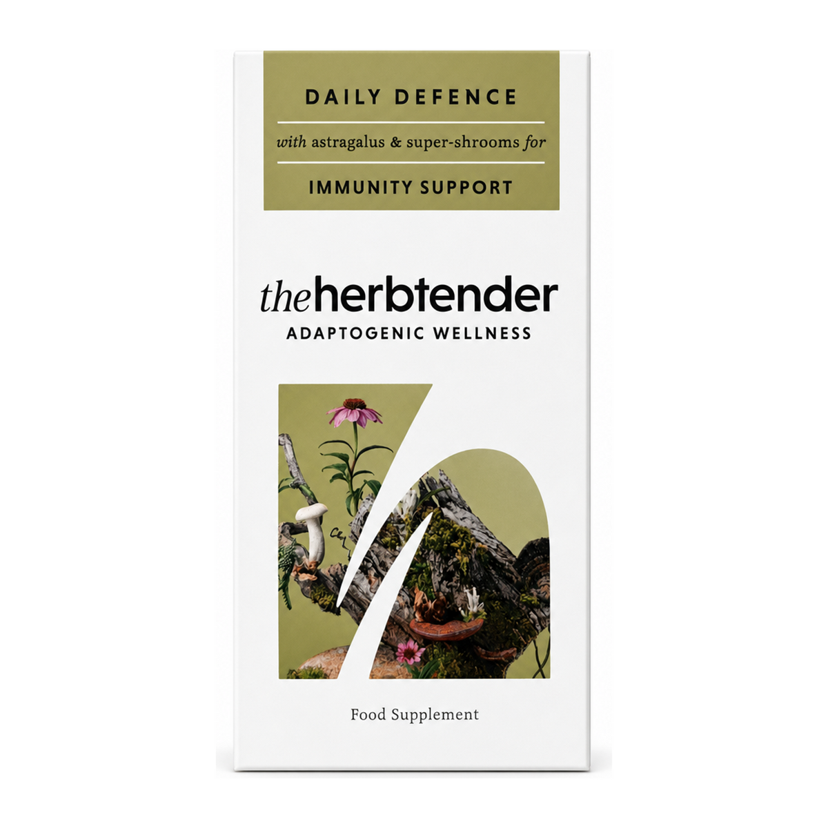 The Herbtender Daily Defence -  Immunity Mix by The Herbtender Natural Remedies — front view showing product label and branding, studio product photo on white background