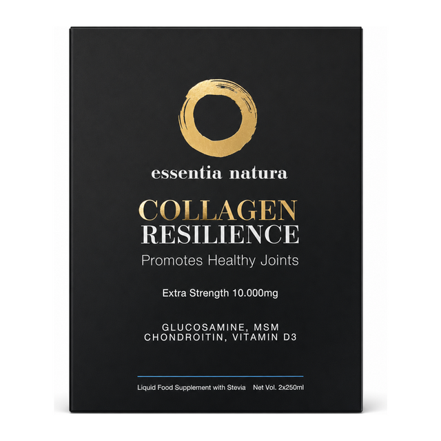 Essentia Natura Collagen Resilience by Essentia Natura Natural Remedies — front view showing product label and branding, studio product photo on white background