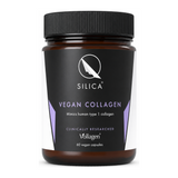 QSilica Vegan Collagen 60 vcaps by Qsilica — front view showing product label and branding, studio product photo on white background