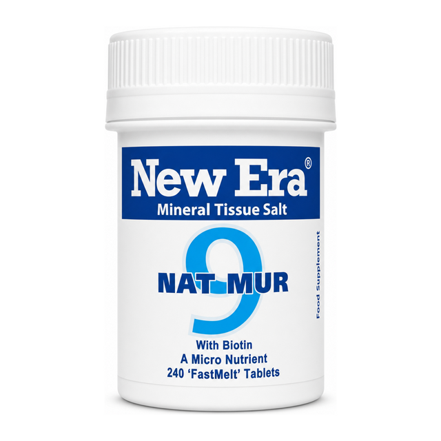 New Era No.9 Nat. Mur. 240 tabs by New Era Natural Remedies — front view showing product label and branding, studio product photo on white background