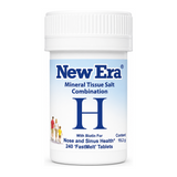 New Era Combination H - Nose & Sinus health 240 tablets by New Era Natural Remedies — front view showing product label and branding, studio product photo on white background