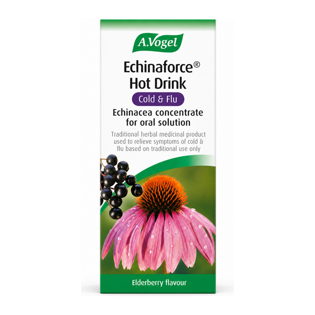 A.Vogel Echinaforce Hot Drink by A.Vogel Natural Remedies — front view showing product label and branding, studio product photo on white background