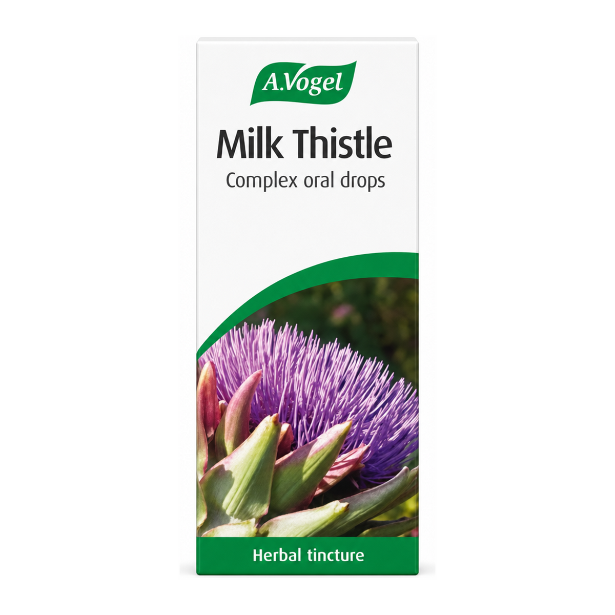 A.Vogel Milk Thistle Complex by A.Vogel Natural Remedies — front view showing product label and branding, studio product photo on white background