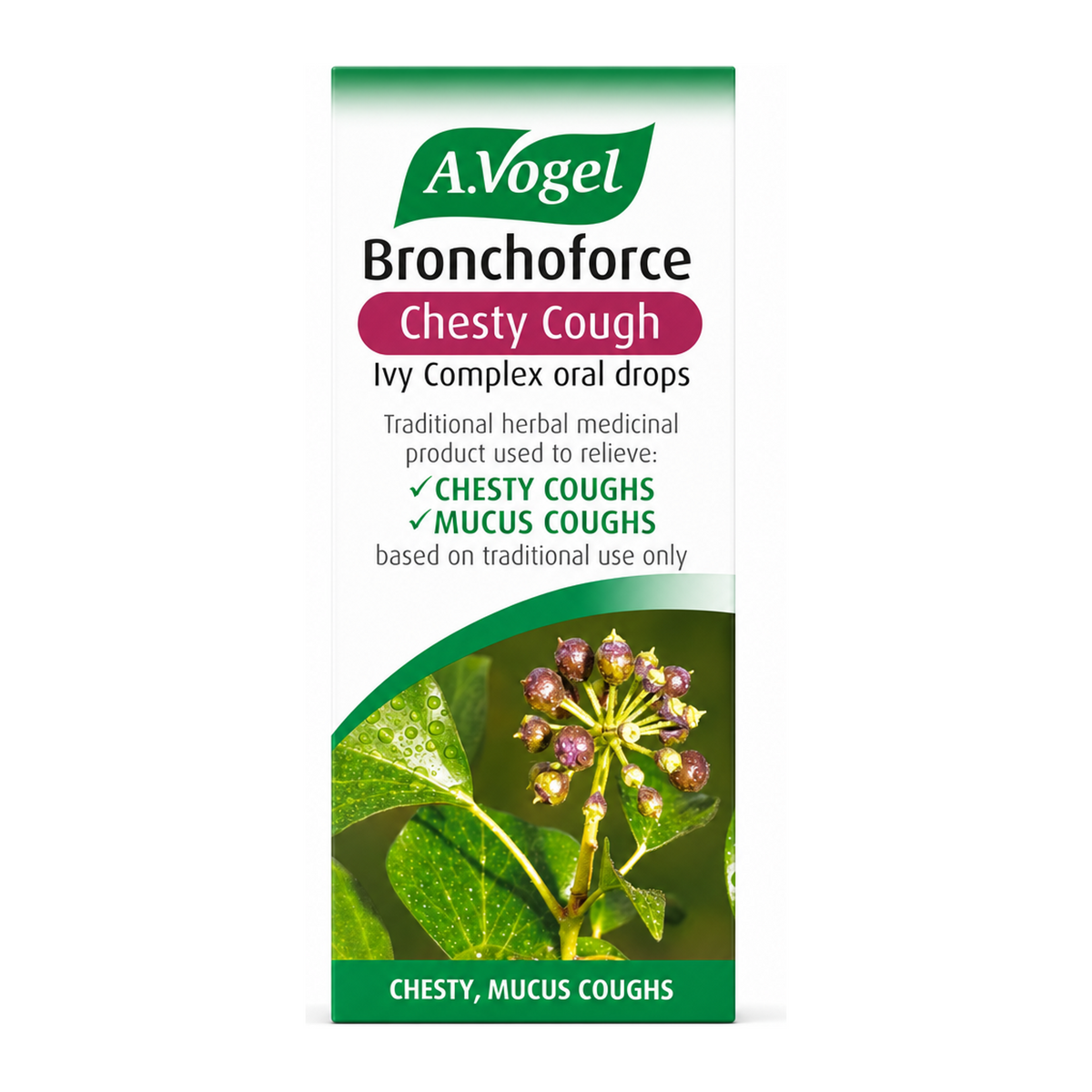A.Vogel Bronchoforce by A.Vogel Natural Remedies — front view showing product label and branding, studio product photo on white background
