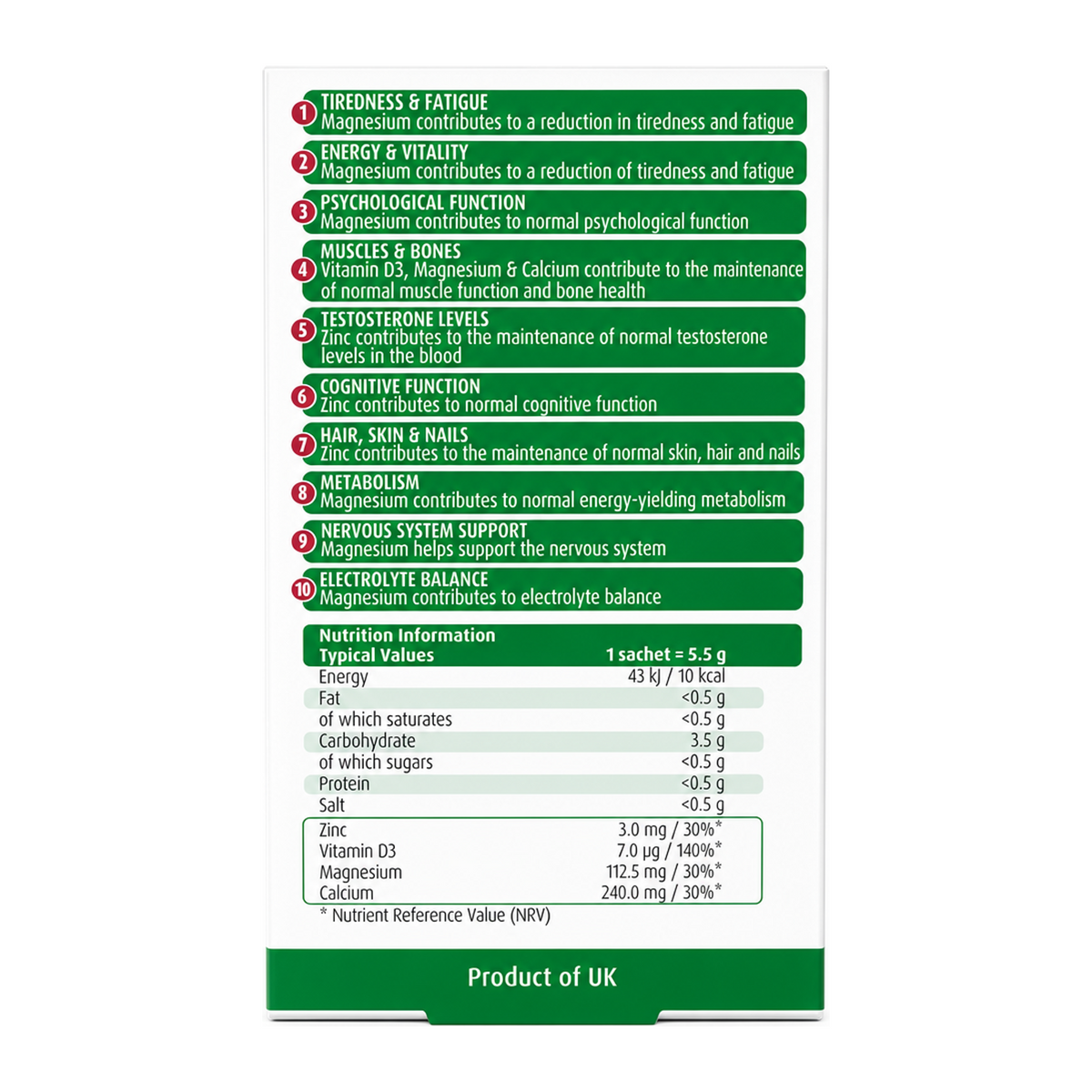 A.Vogel Perimenopause Balance by A.Vogel Natural Remedies — back view showing ingredients and product details, studio product photo on white background