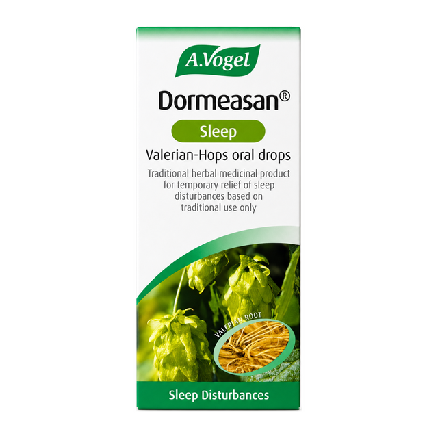 A.Vogel Dormeasan by A.Vogel Natural Remedies — front view showing product label and branding, studio product photo on white background