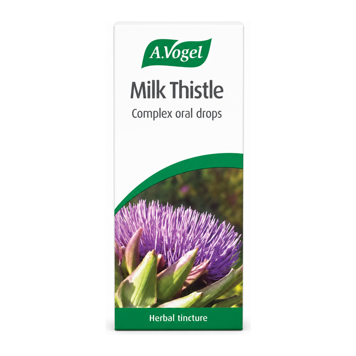 A.Vogel Milk Thistle Complex by A.Vogel Natural Remedies — front view showing product label and branding, studio product photo on white background