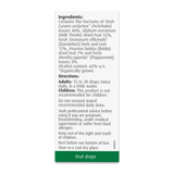 A.Vogel Milk Thistle Complex by A.Vogel Natural Remedies — ingredients side panel, studio product photo on white background