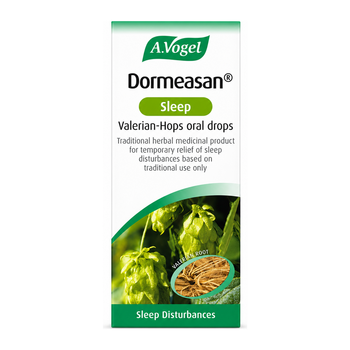 A.Vogel Dormeasan by A.Vogel Natural Remedies — front view showing product label and branding, studio product photo on white background