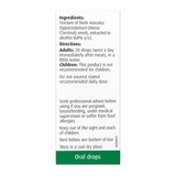 A.Vogel Aesculus hippocastanum by A.Vogel Natural Remedies — cooking instructions side panel, studio product photo on white background