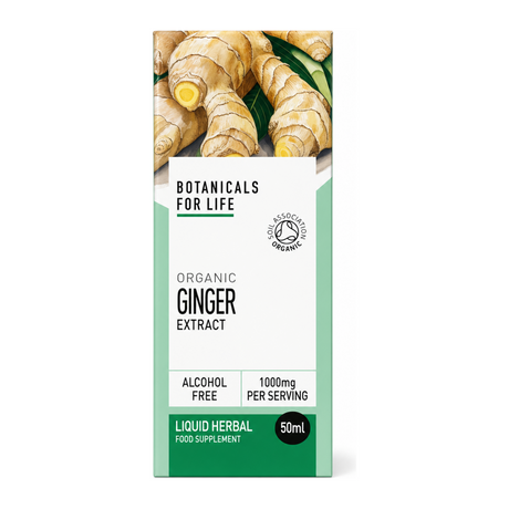 Botanicals For Life Organic Ginger Root Extract 50 ml by Botanicals For Life Natural Remedies — front view showing product label and branding, studio product photo on white background