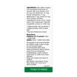 A.Vogel Nature-C for Kids by A.Vogel Natural Remedies — ingredients side panel, studio product photo on white background