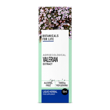 Botanicals For Life Agroecological Valerian Extract by Botanicals For Life Natural Remedies — front view showing product label and branding, studio product photo on white background