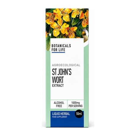 Botanicals For Life Agroecological St John's Wort Extract by Botanicals For Life Natural Remedies — front view showing product label and branding, studio product photo on white background