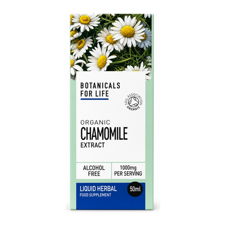 Botanicals For Life Organic Chamomile Extract by Botanicals For Life Natural Remedies — front view showing product label and branding, studio product photo on white background