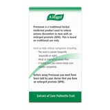 A.Vogel Prostasan Capsules by A.Vogel Natural Remedies — back view showing ingredients and product details, studio product photo on white background