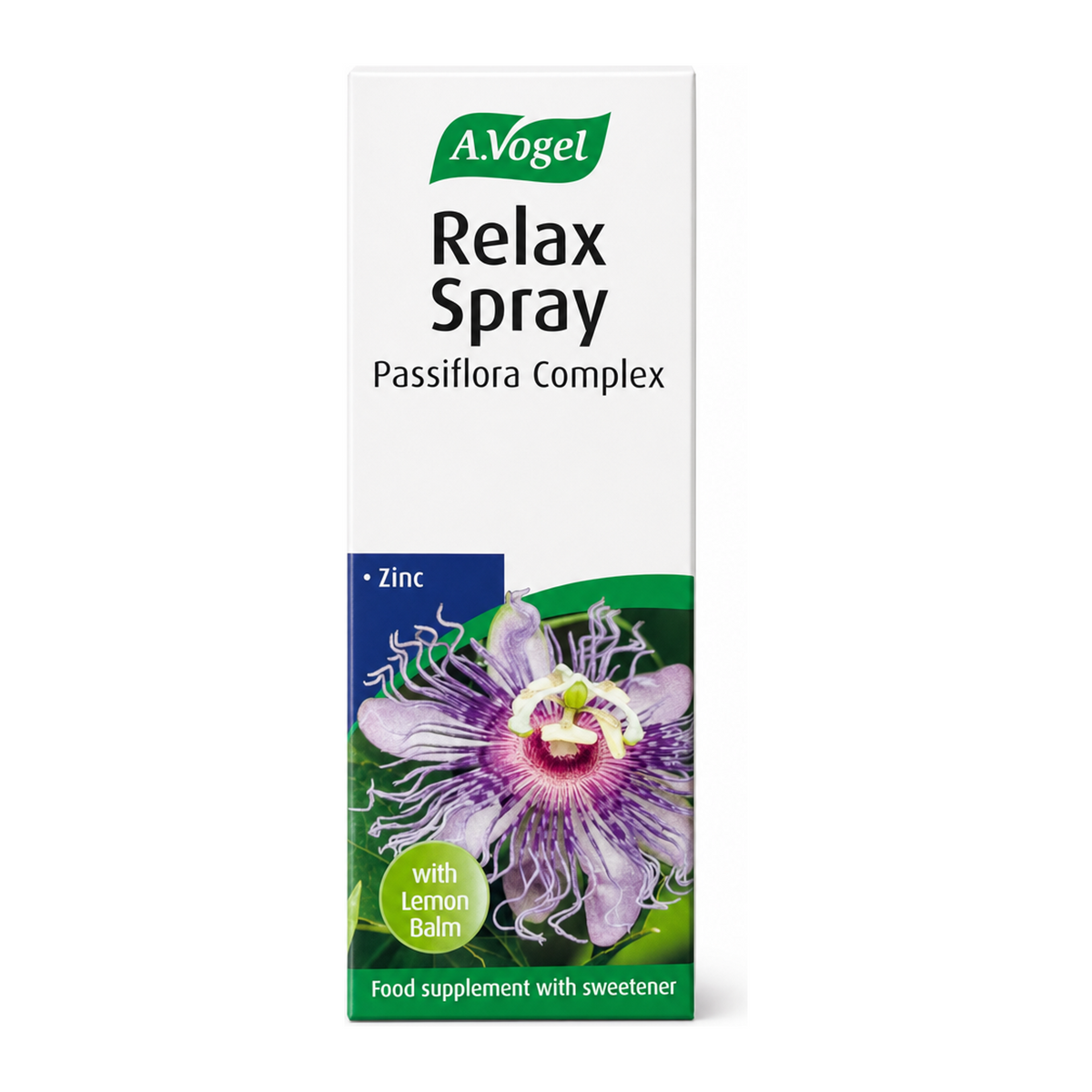 A.Vogel Passiflora Complex Spray by A.Vogel Natural Remedies — front view showing product label and branding, studio product photo on white background