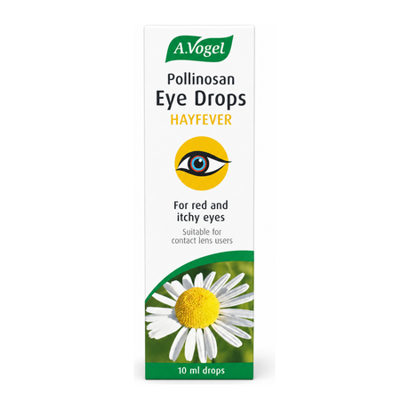A.Vogel Pollinosan Hayfever Eye Drops by A.Vogel Natural Beauty — front view showing product label and branding, studio product photo on white background