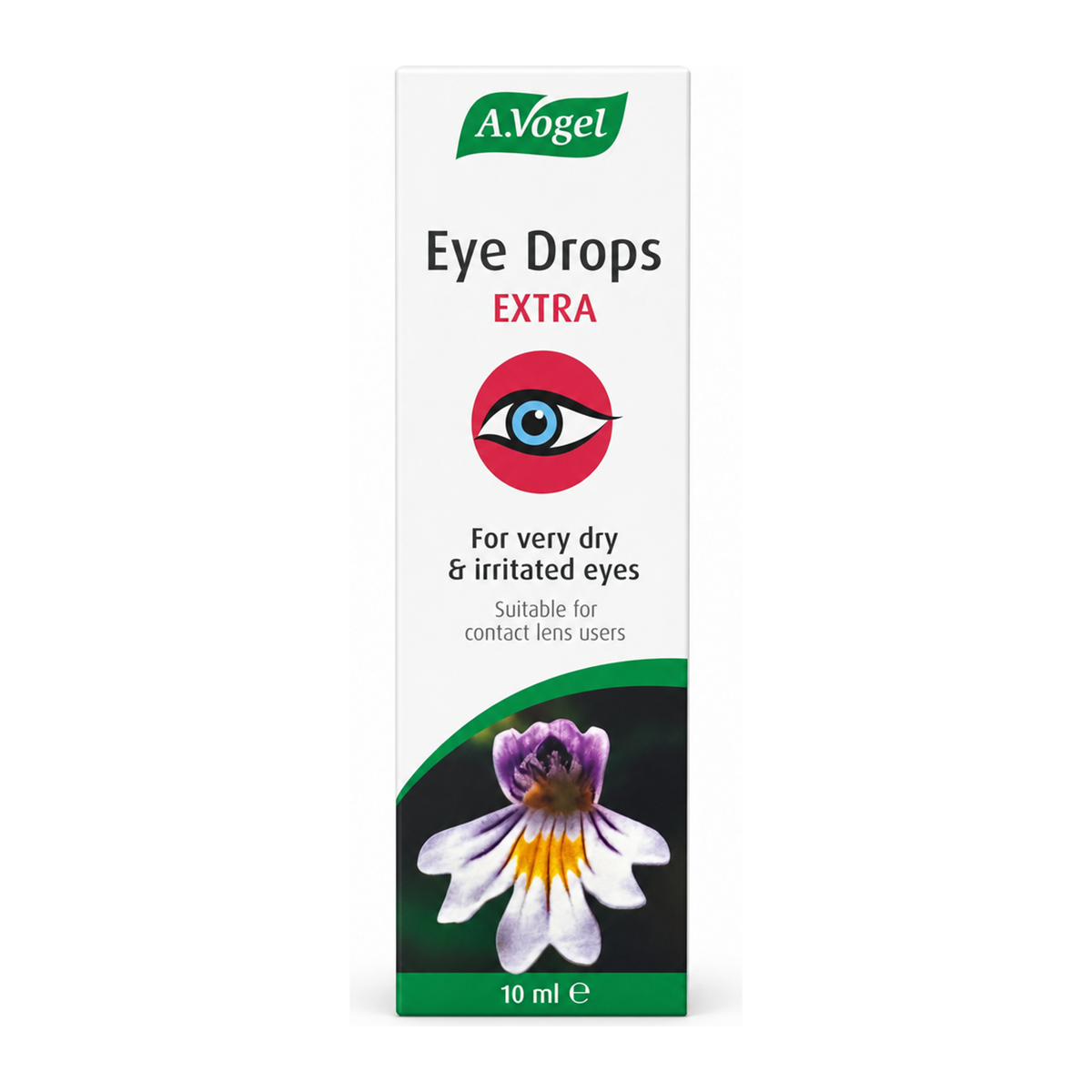 A.Vogel Eye Drops Extra Moisturising by A.Vogel Natural Remedies — front view showing product label and branding, studio product photo on white background