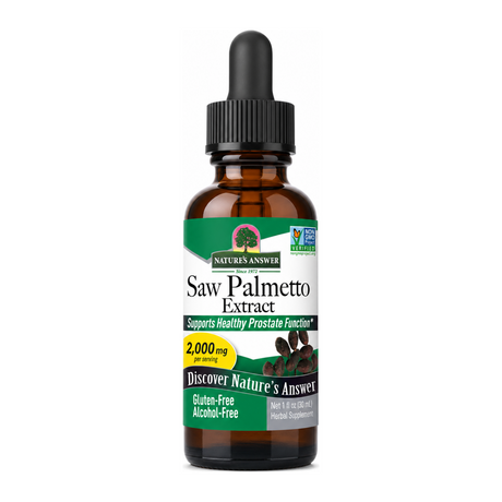 NATURE'S ANSWER Saw Palmetto Berry by Nature's Answer Natural Remedies — front view showing product label and branding, studio product photo on white background