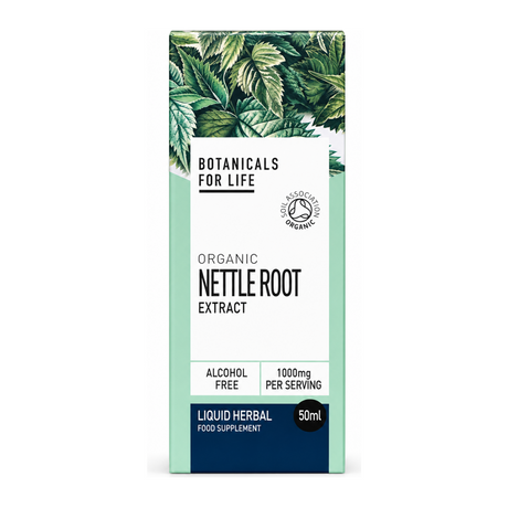 Botanicals For Life Organic Nettle Root Extract by Botanicals For Life Natural Remedies — front view showing product label and branding, studio product photo on white background
