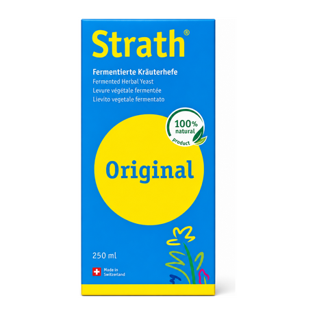 Bio-Strath Original Elixir by Strath — front view showing product label and branding, studio product photo on white background
