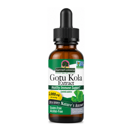 NATURE'S ANSWER Gotu Kola Herb by Nature's Answer Natural Remedies — front view showing product label and branding, studio product photo on white background
