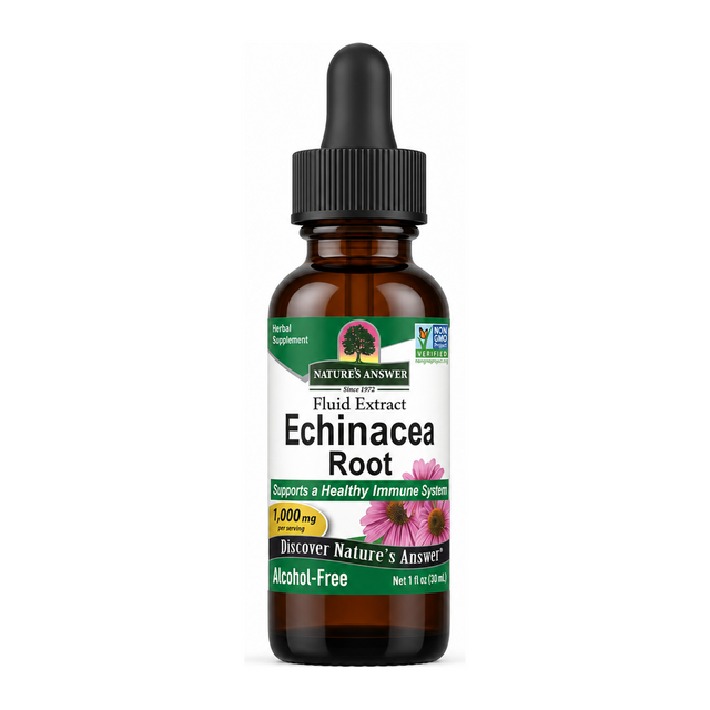 NATURE'S ANSWER Echinacea Root by Nature's Answer Natural Remedies — front view showing product label and branding, studio product photo on white background