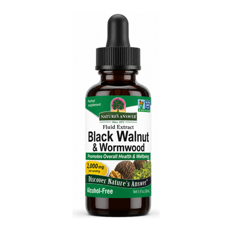 NATURE'S ANSWER Black Walnut & Wormwood by Nature's Answer Natural Remedies — front view showing product label and branding, studio product photo on white background