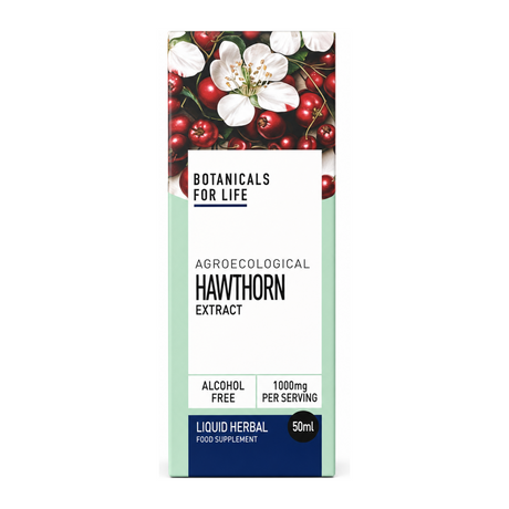 Botanicals For Life Agroecological Hawthorn Extract 50 ml by Botanicals For Life Natural Remedies — front view showing product label and branding, studio product photo on white background