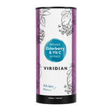 Viridian Org Elderberry & Vit C 100ml by Viridian Natural Remedies — front view showing product label and branding, studio product photo on white background