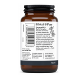 Viridian Horseradish & Garlic Complex by Viridian Natural Remedies — back view showing ingredients and product details, studio product photo on white background
