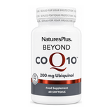 Nature's Plus Beyond CoQ10 200mg Ubiquinol Softgels by NaturesPlus Natural Remedies — front view showing product label and branding, studio product photo on white background