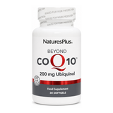 Nature's Plus Beyond CoQ10 200mg Ubiquinol Softgels by NaturesPlus Natural Remedies — front view showing product label and branding, studio product photo on white background