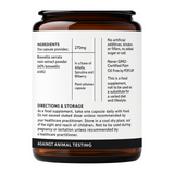 Viridian Boswellia Resin Extract 270mg by Viridian Natural Remedies — ingredients side panel, studio product photo on white background